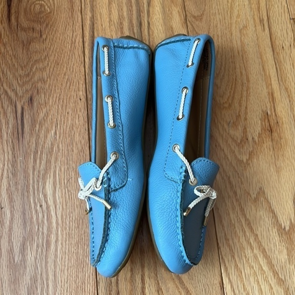 New Talbots leather blue driving loafers 6.5​ - Picture 7 of 9